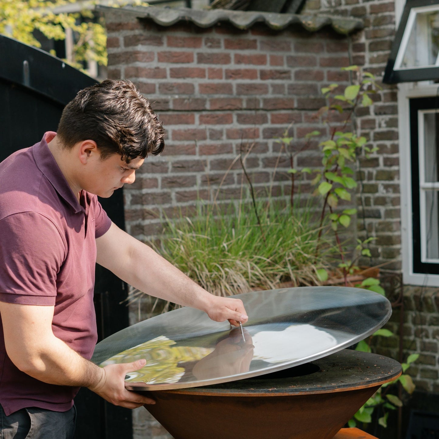 Abdeckplatte für BBQ-Plancha aus Edelstahl 304