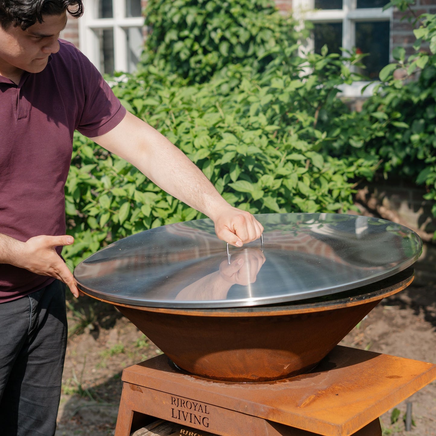 Stainless steel 304 BBQ Plancha 70 cm cover plate