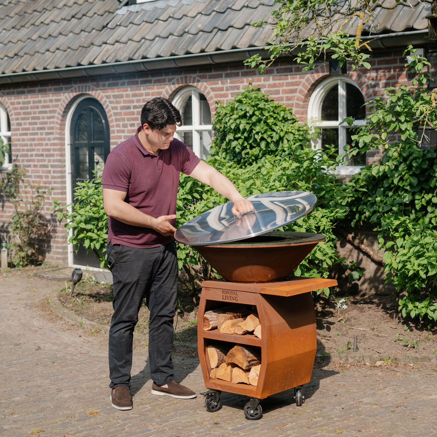 Rostfritt stål 304 BBQ Plancha täckplåt