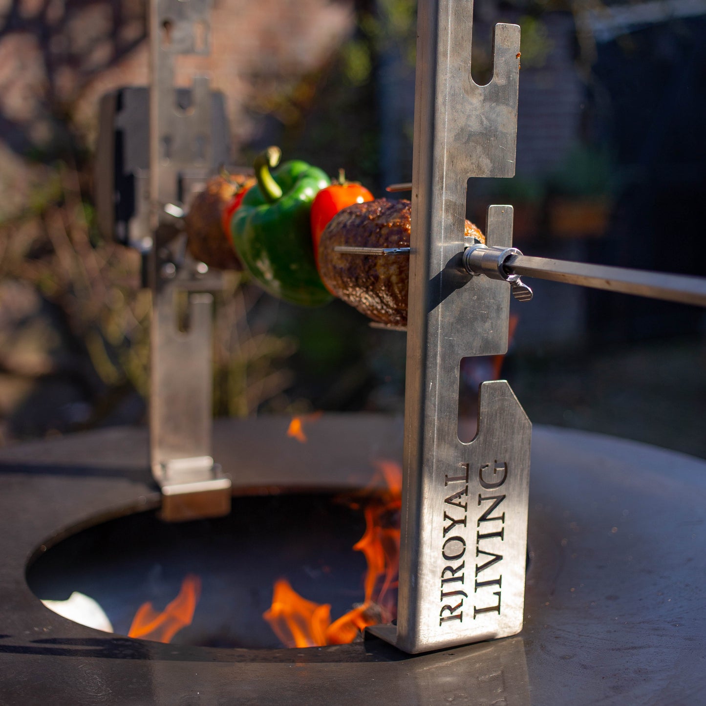 BBQ Plancha Rotisserie Set with Motor (304 RVS)