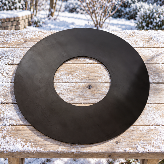 Steel Cooking Plate Plancha Ring for BBQ Plancha Grill - 80Ø x 8mm — winter setting
