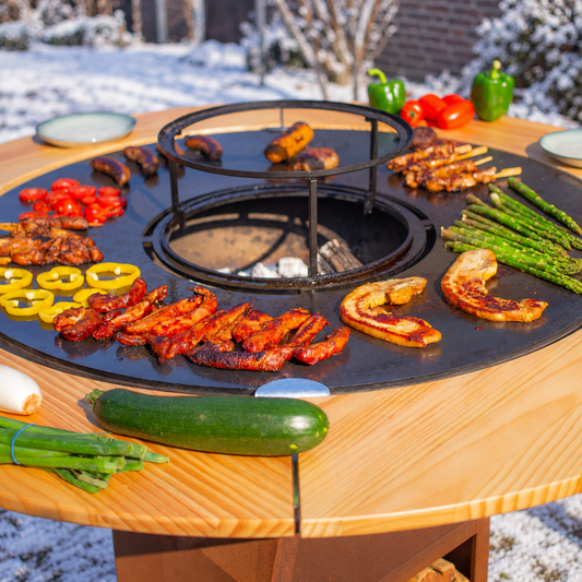 BBQ Plancha Mesa 100cm — winter setting