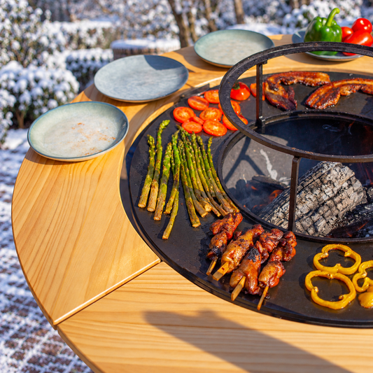 BBQ Plancha Mesa 70cm — winter setting